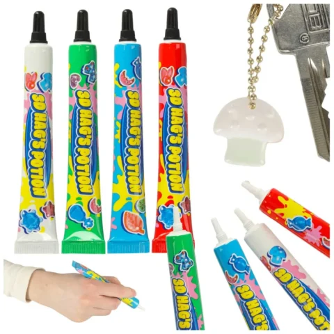 Klej magiczny UV światłoutwardzalny do robienia biżuterii 3D 4 sztuki zapas