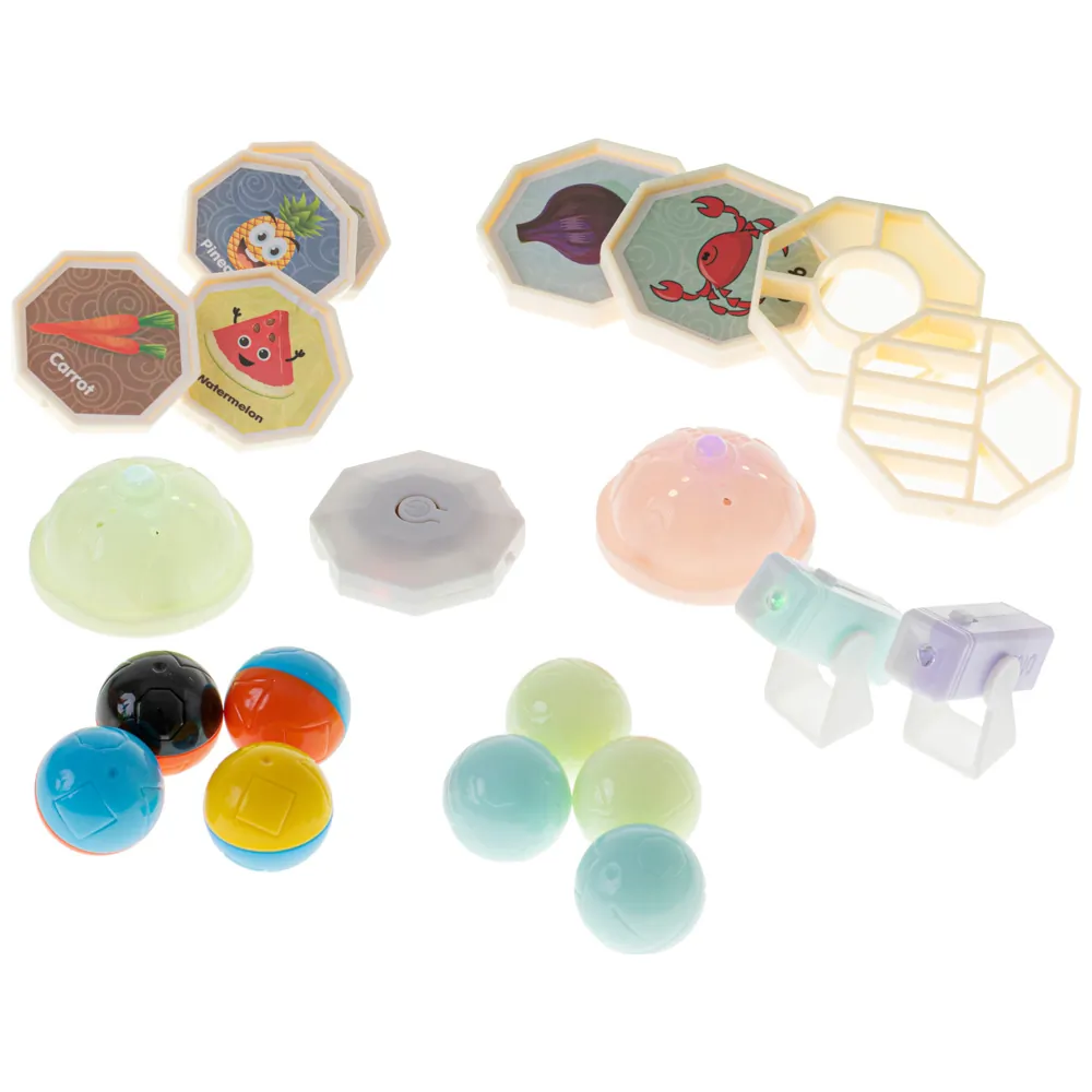 Klocki magnetyczne marble tor kulkowy świecący 202 elementy - obrazek 8