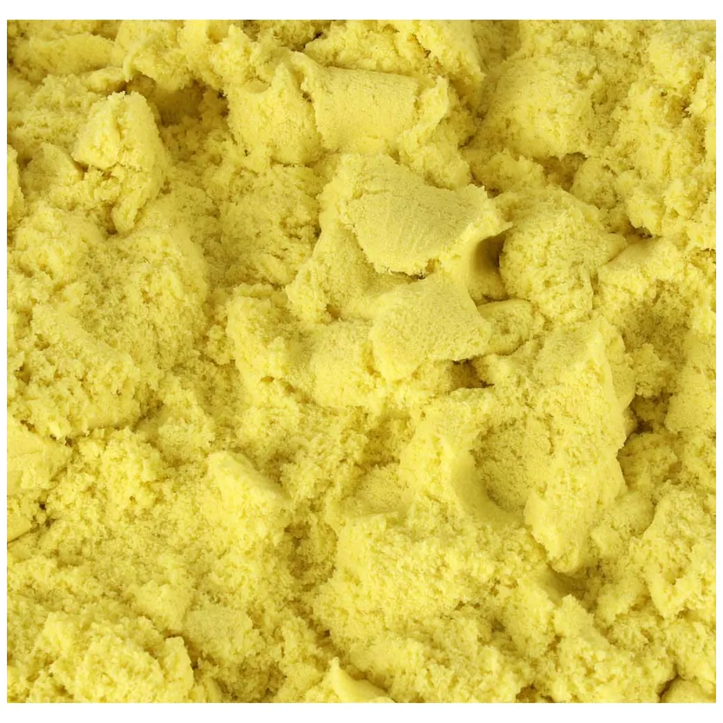 Piasek sensoryczny dla dzieci 1kg w woreczku żółty - obrazek 2
