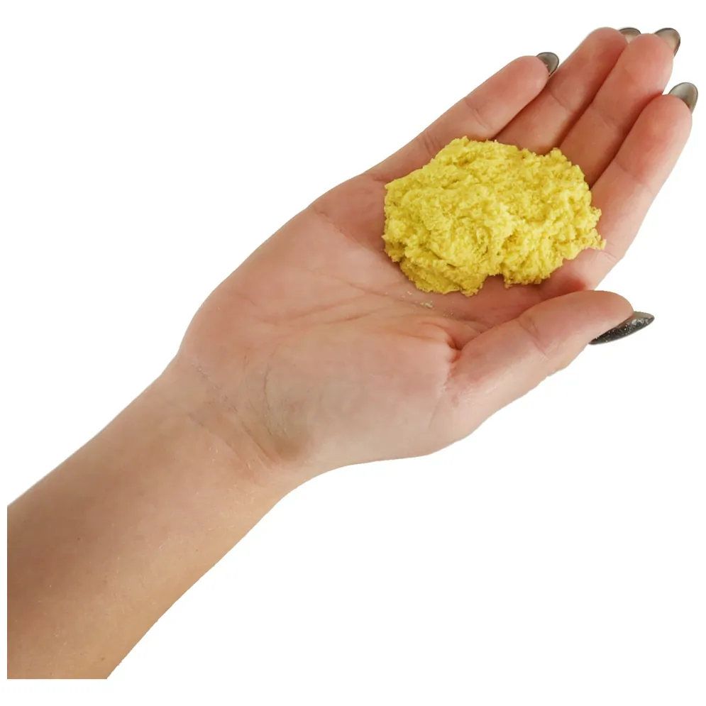 Piasek sensoryczny dla dzieci 1kg w woreczku żółty - obrazek 5