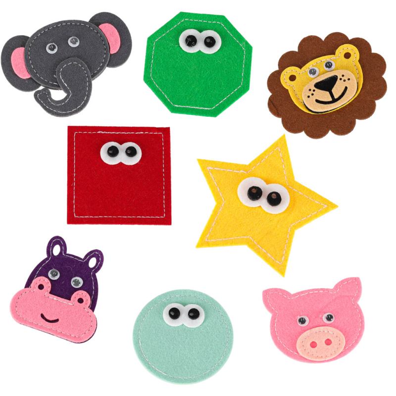 Książeczka sensoryczna edukacyjna filcowa 3D manipulacyjna ruchome elementy żyrafa - obrazek 7