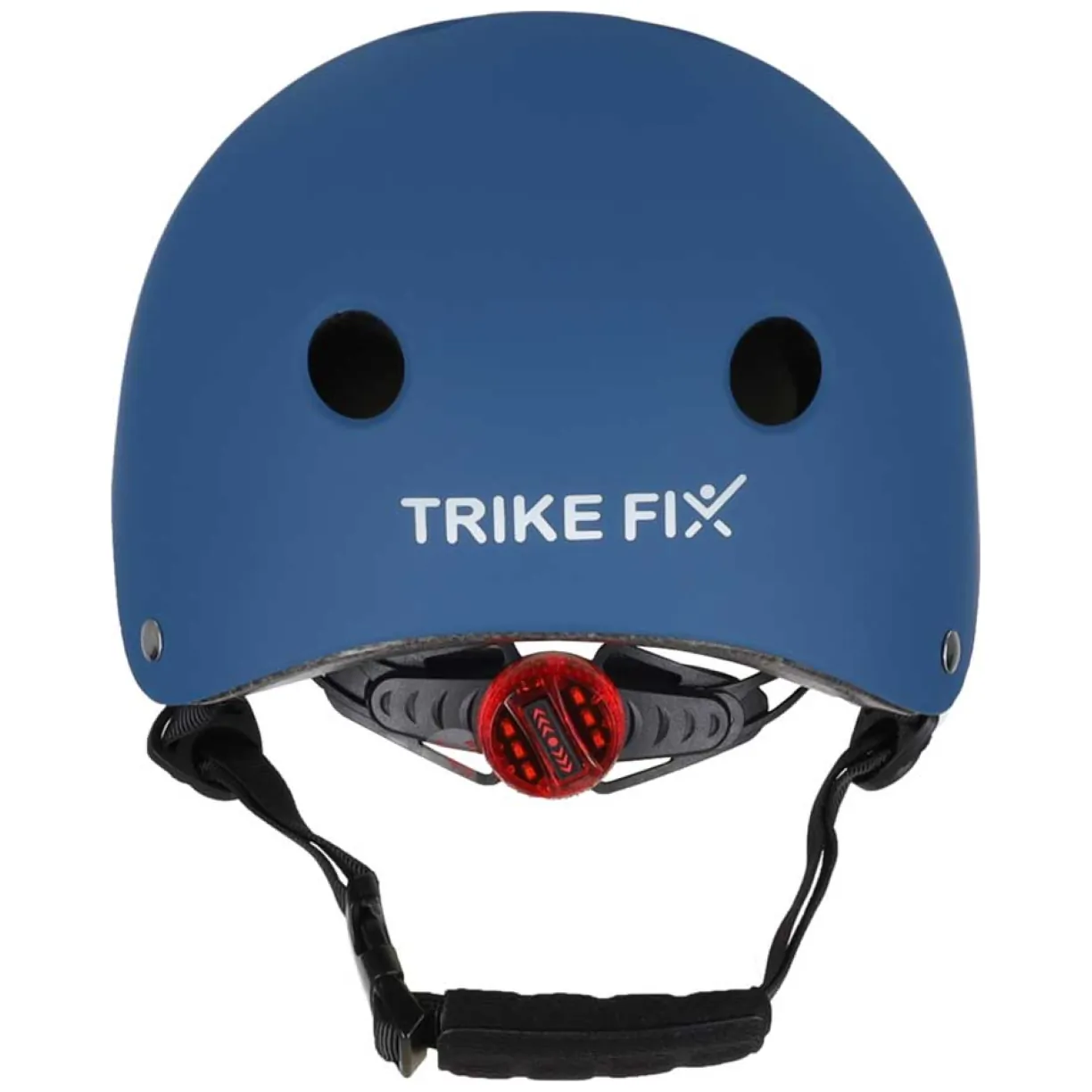 Kask rowerowy dla dziecka Trike Fix dziecięcy regulowany LED S 48-54cm granatowy - obrazek 2