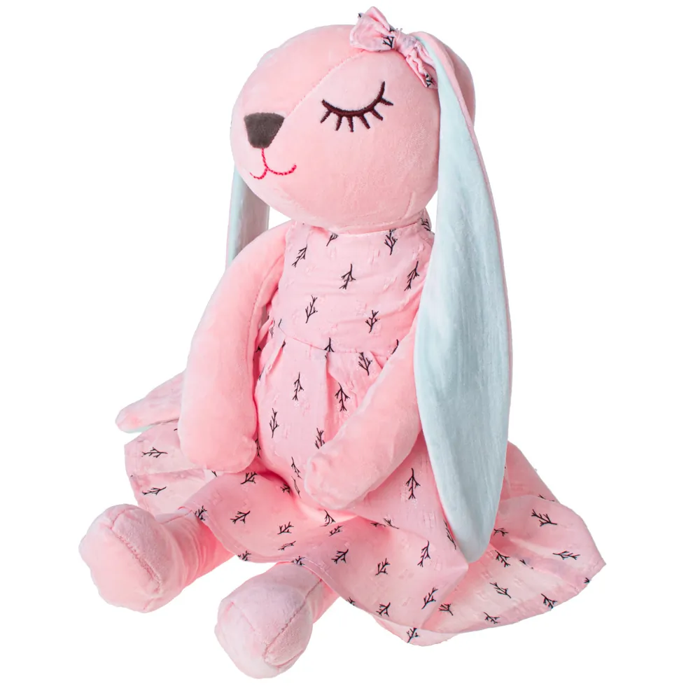 Maskotka pluszowa królik różowy 52cm - obrazek 3