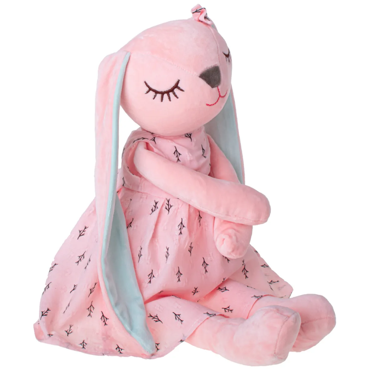 Maskotka pluszowa królik różowy 52cm - obrazek 4