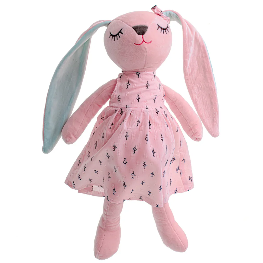 Maskotka pluszowa królik różowy 52cm - obrazek 8