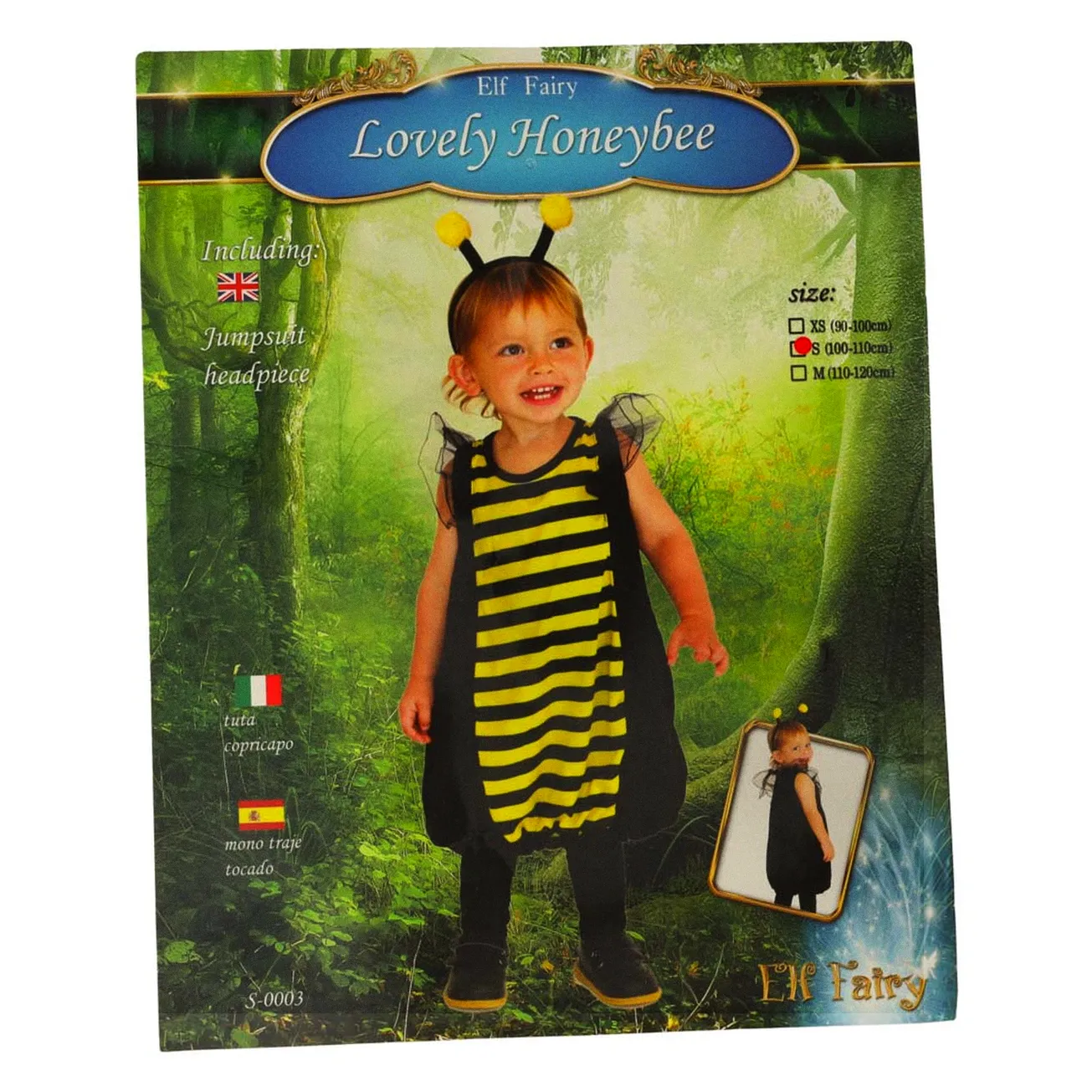 Kostium strój karnawałowy przebranie pszczółka pszczoła opaska 2 el rozmiar S - obrazek 7