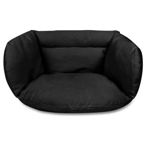 Poduszka LUARO na huśtawkę wiszącą bocianie gniazdo miękka czarna