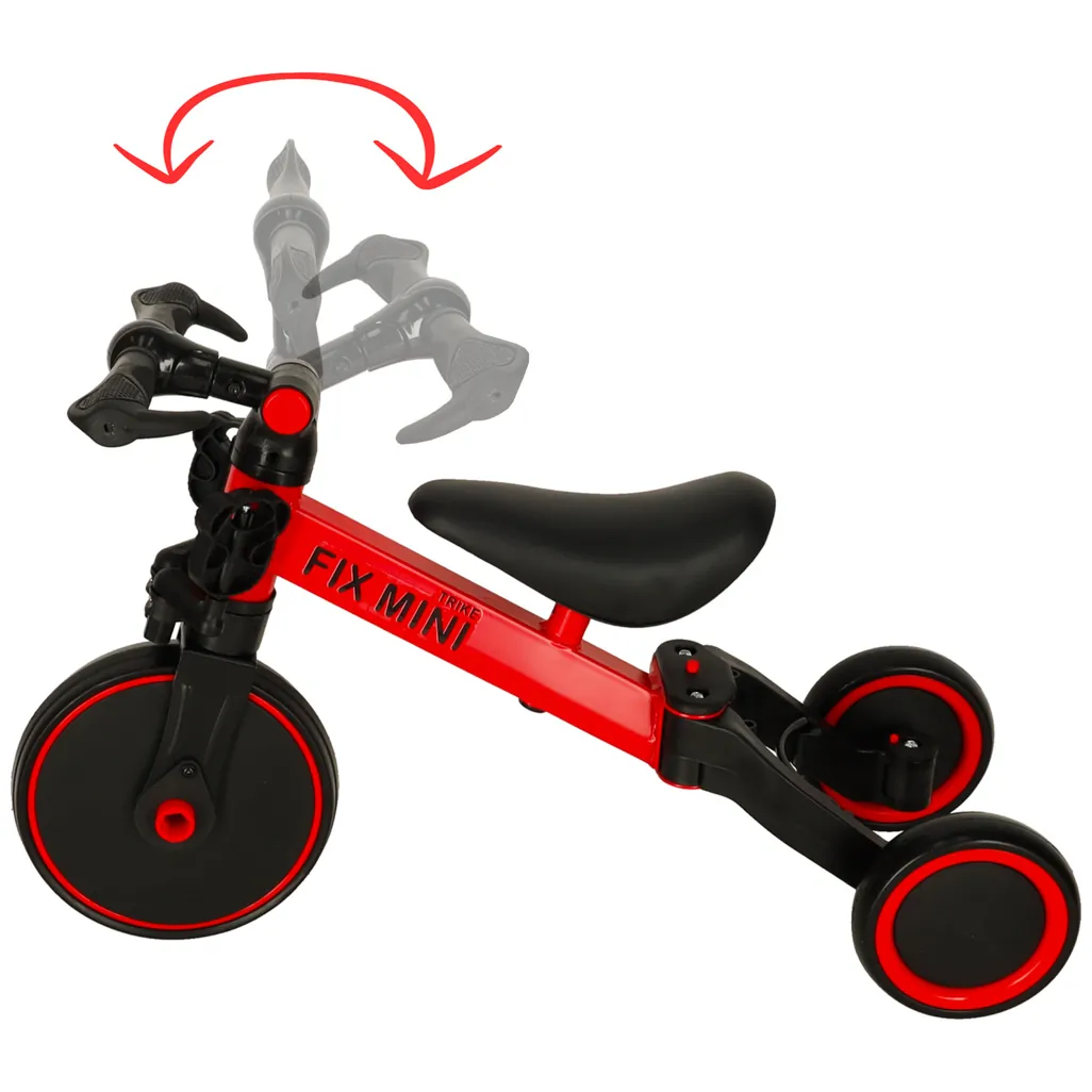 Rowerek biegowy Trike Fix Mini rower wielofunkcyjny 3w1 czerwony - obrazek 7