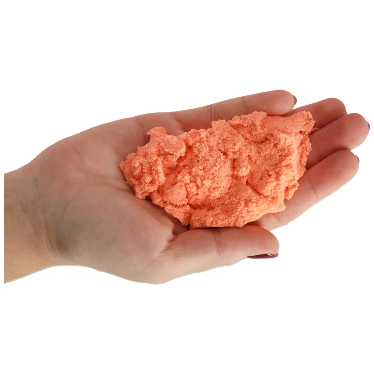 Piasek sensoryczny dla dzieci 1kg w woreczku pomarańczowy - obrazek 5