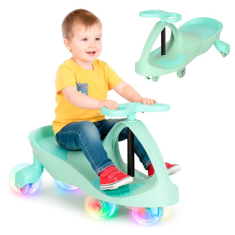 Jeździk grawitacyjny LED Swing Fix S3 świecące koła miętowy - obrazek 5