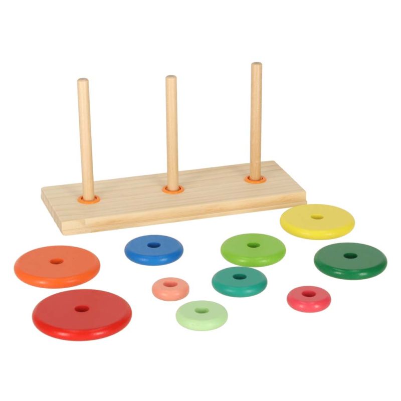 Piramida drewniana z podstawą wieża sorter - obrazek 6