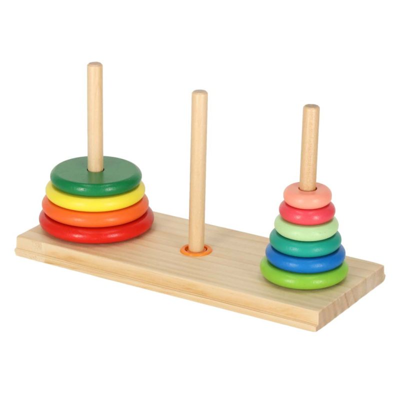 Piramida drewniana z podstawą wieża sorter - obrazek 7