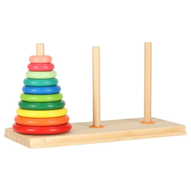 Piramida drewniana z podstawą wieża sorter - obrazek 9