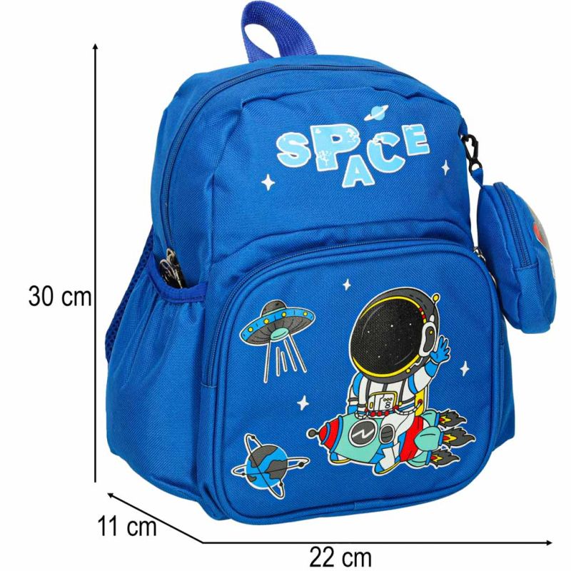 Plecak dla przedszkolaka szkolny dziecięcy astronauta 30x22x11cm - obrazek 10