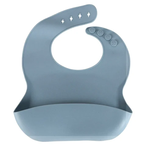 Naczynia silikonowe dla dzieci niemowląt krab zestaw 9 elementów niebieskie