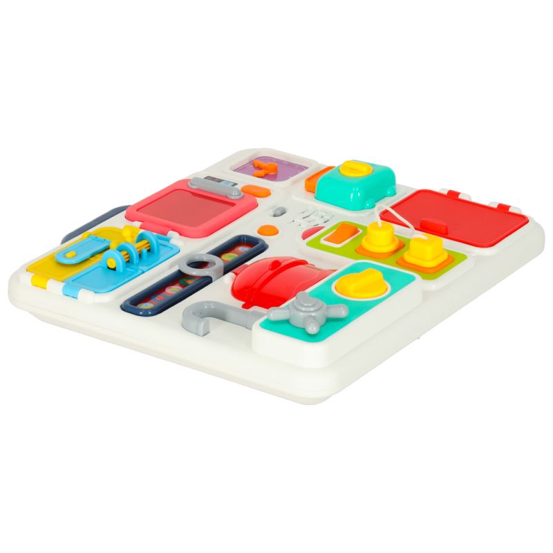 Tablica manipulacyjna sensoryczna montessori kuchnia zegar światło dźwięk - obrazek 4