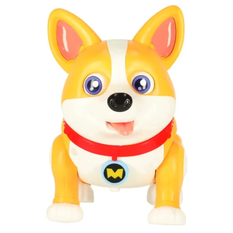Pies piesek interaktywny robot Corgi świecące uszy muzyka