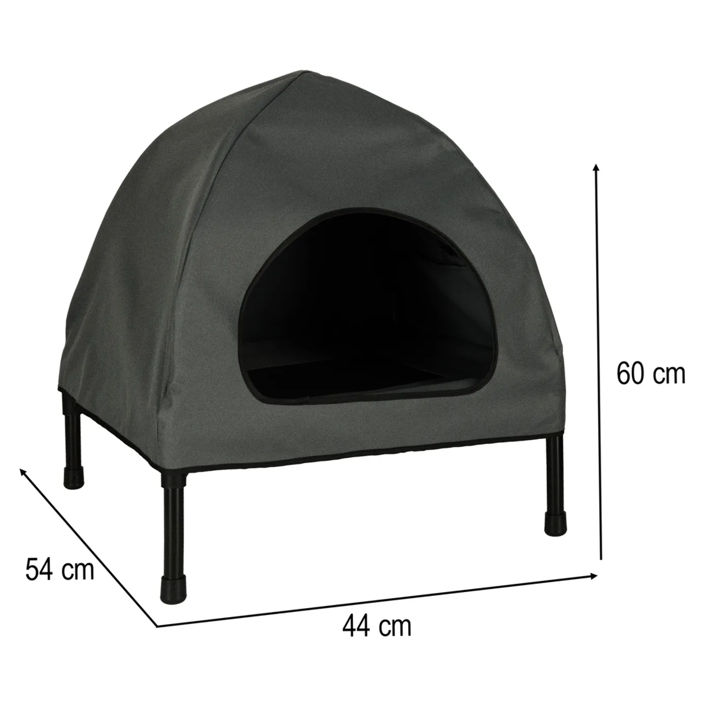 Domek dla psa kota legowisko namiot dla zwierząt posłanie 60x54x44 cm - obrazek 10