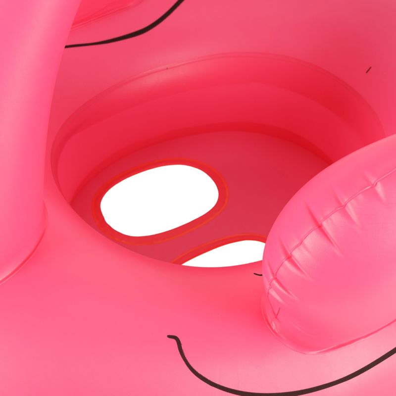 Kółko do pływania dla niemowląt koło pontonik dla dzieci dmuchany z siedziskiem flaming max 15kg 1-3lata - obrazek 8