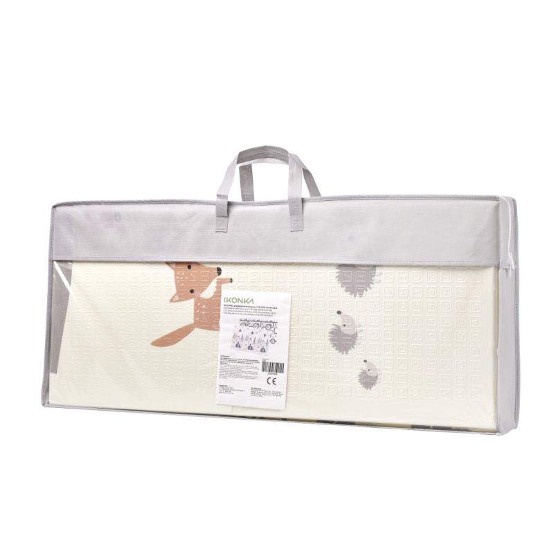 Mata edukacyjna piankowa dwustronna składana słonie las 180 x 200 cm - obrazek 4