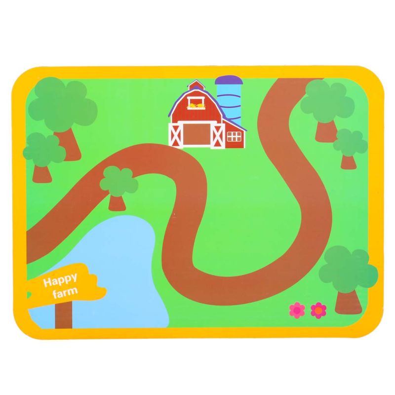 Klocki drewniane do nawlekania tablica plansza farma zwierzęta - obrazek 4