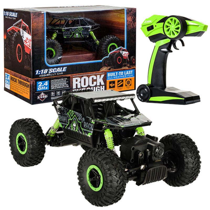 Samochód zdalnie sterowany na pilota RC Rock Crawler HB 2,4GHz 1:18 zielony - obrazek 3