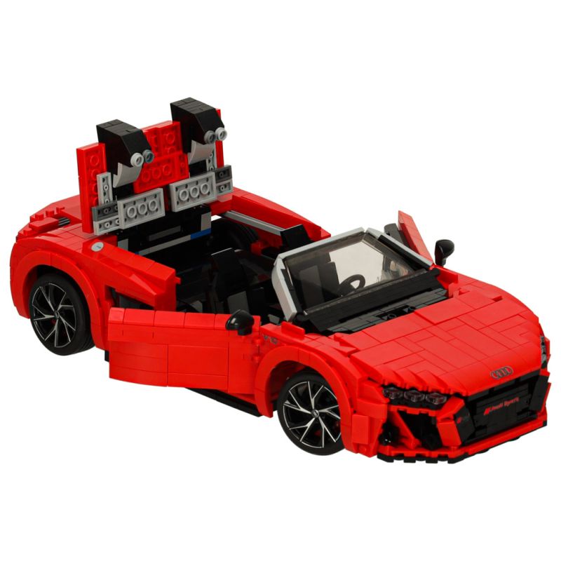 Samochód Rastar 93800 AUDI R8 Spyder 1:14 klocki 1440 el. - obrazek 7