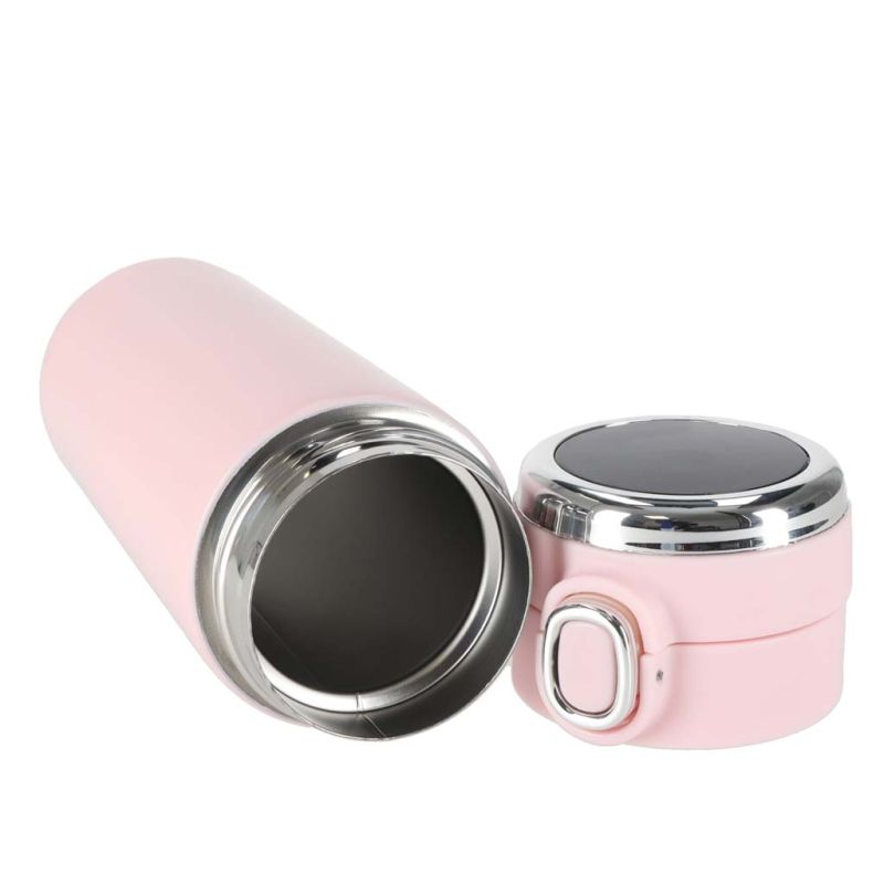 Kubek termiczny z ustnikiem termos LED 350ml róż - obrazek 8