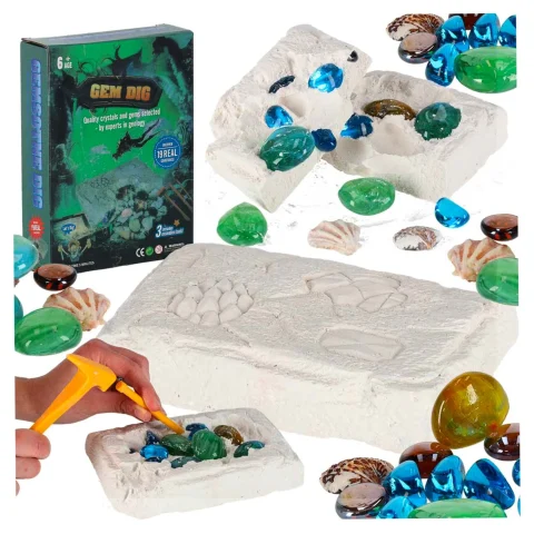 Kopalnia diamentów kamieni wykopaliska akcesoria zestaw archeologiczny