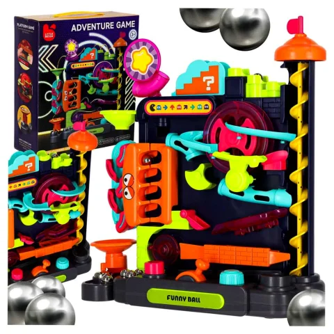 Gra zręcznościowa tor kulkowy z przeszkodami dla kulek