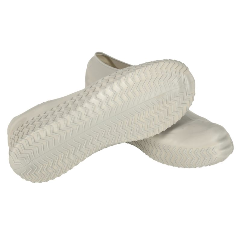 Nakładki przeciwdeszczowe na buty ochraniacze nieprzemakalne przeciwdeszczowe kalosze M szare roz. 35-38 - obrazek 3