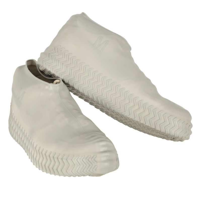 Nakładki przeciwdeszczowe na buty ochraniacze nieprzemakalne przeciwdeszczowe kalosze M szare roz. 35-38 - obrazek 4