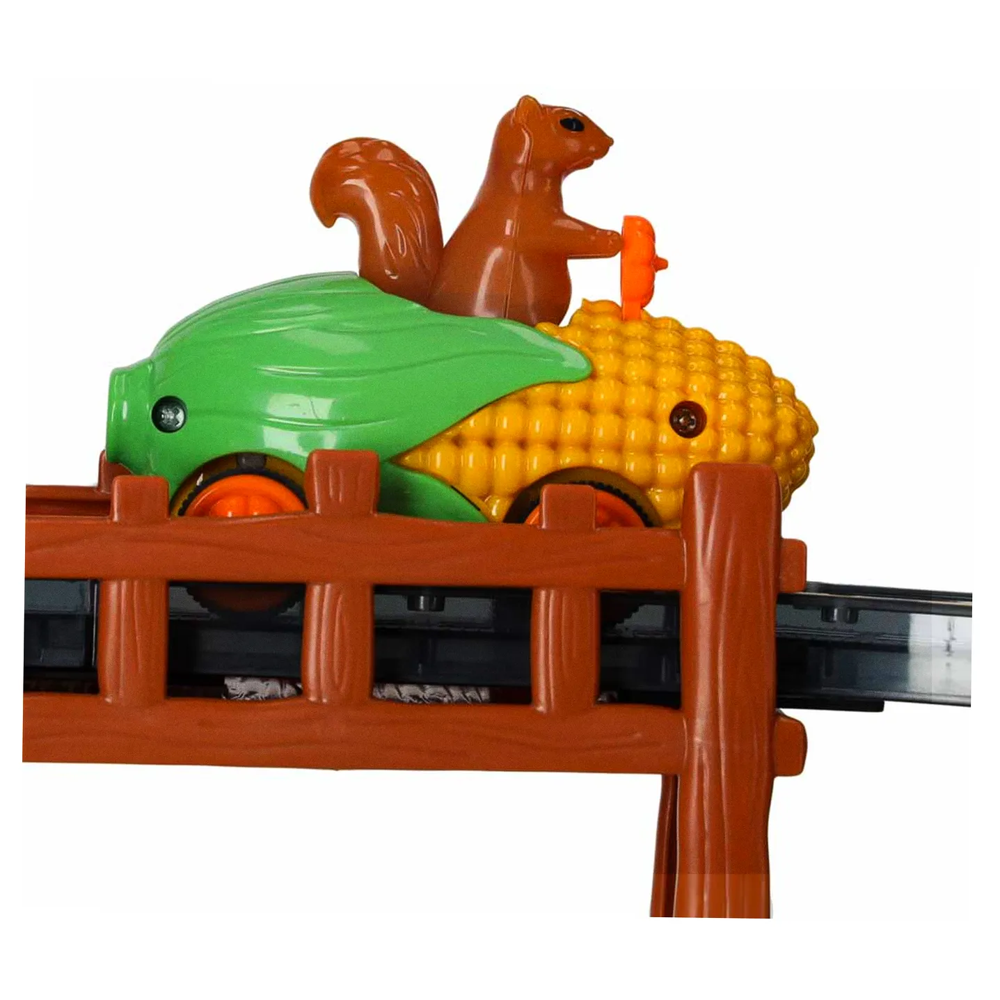 Klocki magnetyczne tor wyścigowy samochodowy 1 pojazd świecący 153 elementy - obrazek 14