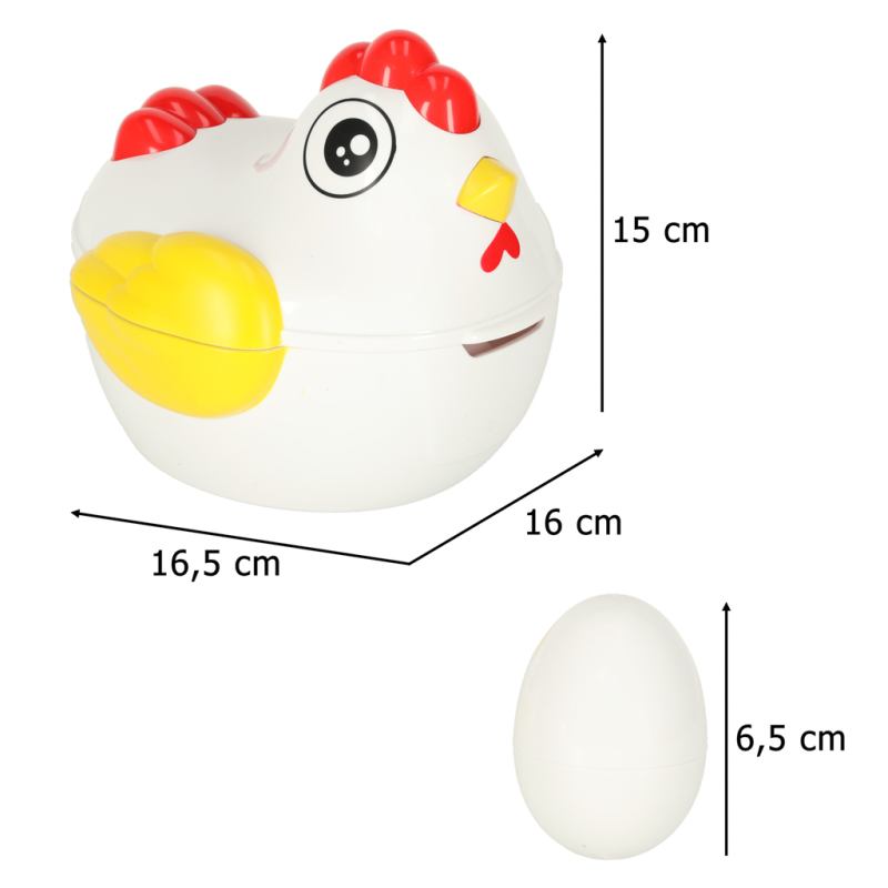 Układanka edukacyjna dopasuj kształty jajka 12 szt. kura - obrazek 12