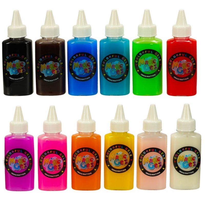 Klej żel kryształowy 3D crystal glue magiczna kuchnia szablony kreatywny zestaw 62 elementy niebieski - obrazek 7