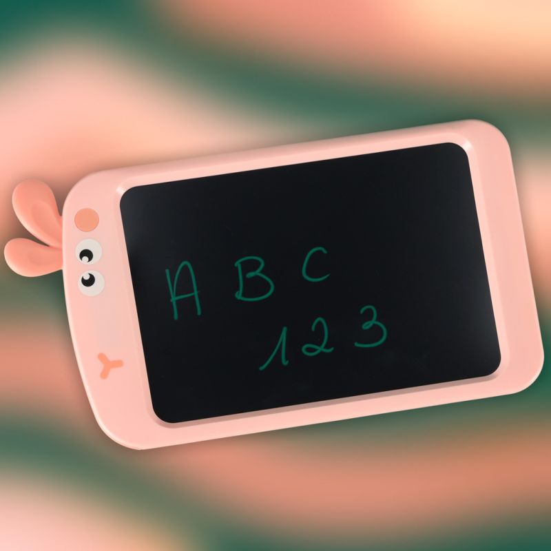 Tablet graficzny do rysowania dla dzieci znikopis tablica ekran LCD 8,5' królik róż - obrazek 8
