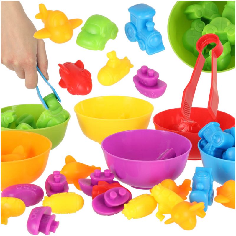 Pojazdy edukacyjne nauka liczenia montessori 36el. - obrazek 2