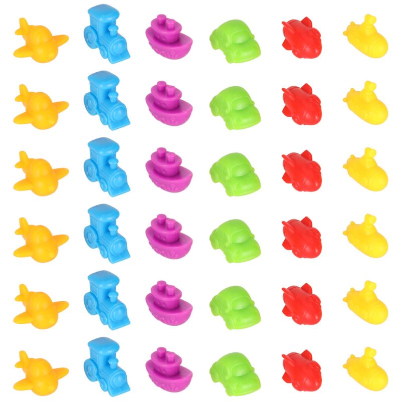 Pojazdy edukacyjne nauka liczenia montessori 36el. - obrazek 7