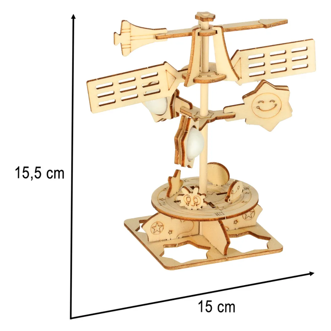Zestaw naukowy przyrodniczy model 3D drewniany wiatrowskaz - obrazek 5