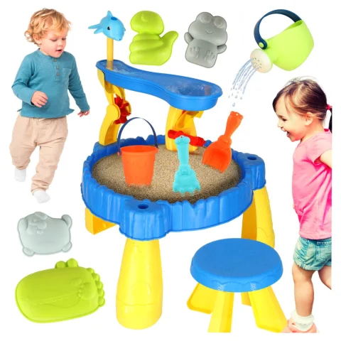 Stolik wodny tor do piasku i wody dwa poziomy akcesoria