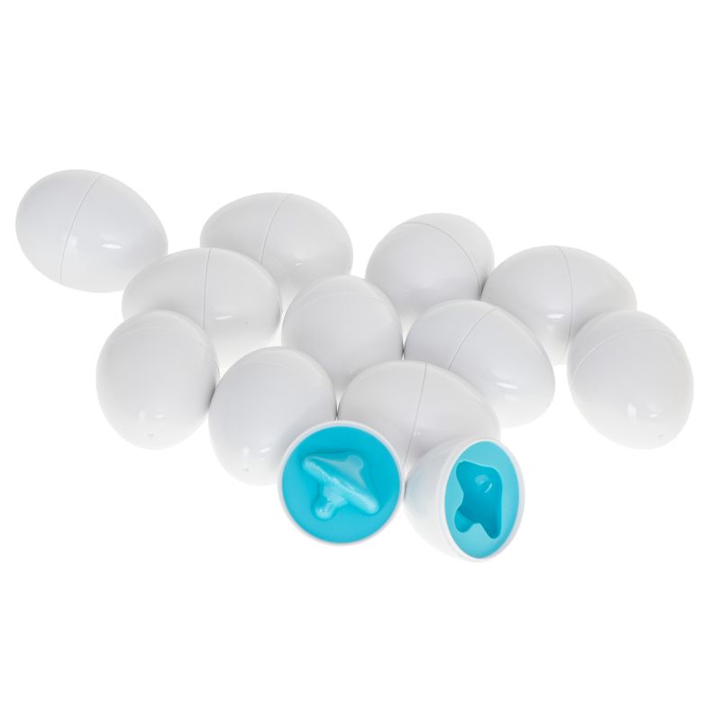 Układanka edukacyjna sorter dopasuj kształty owoce jajka 12 sztuk - obrazek 7