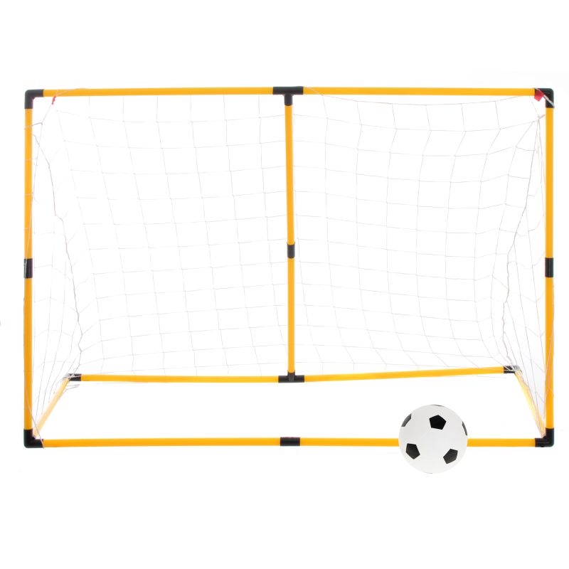 Bramka piłkarska treningowa z siatką + mata celownicza + piłka - obrazek 2