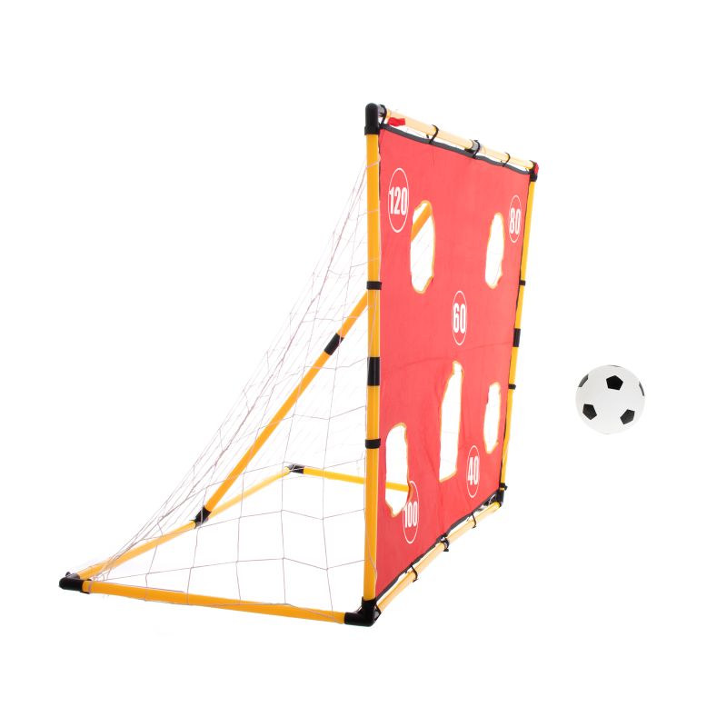 Bramka piłkarska treningowa z siatką + mata celownicza + piłka - obrazek 6
