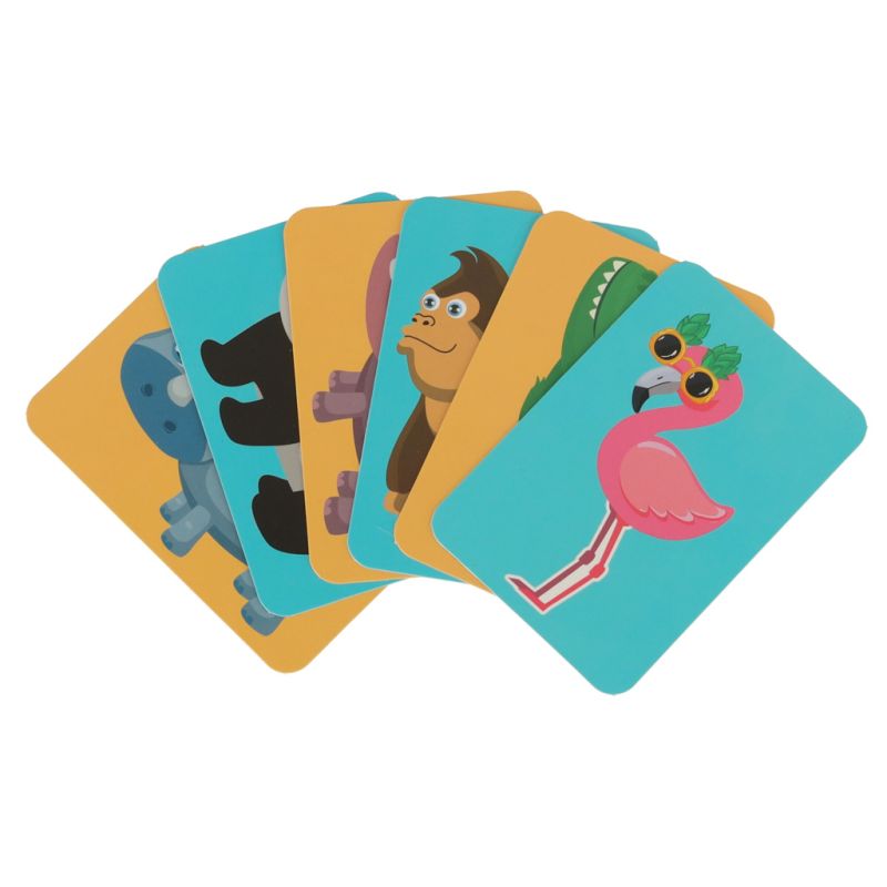 Książeczka magnetyczna układanka puzzle na magnes zwierzęta safari 47el. - obrazek 3