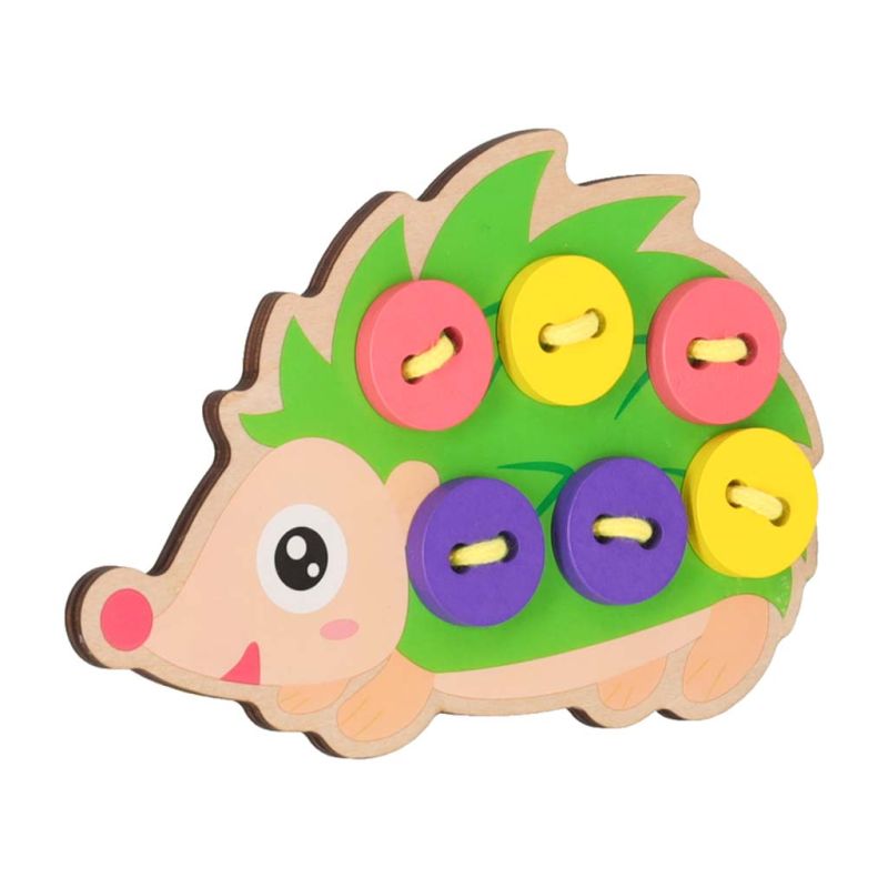 Zestaw edukacyjny do nauki szycia guzików jeż jeżyk - obrazek 2