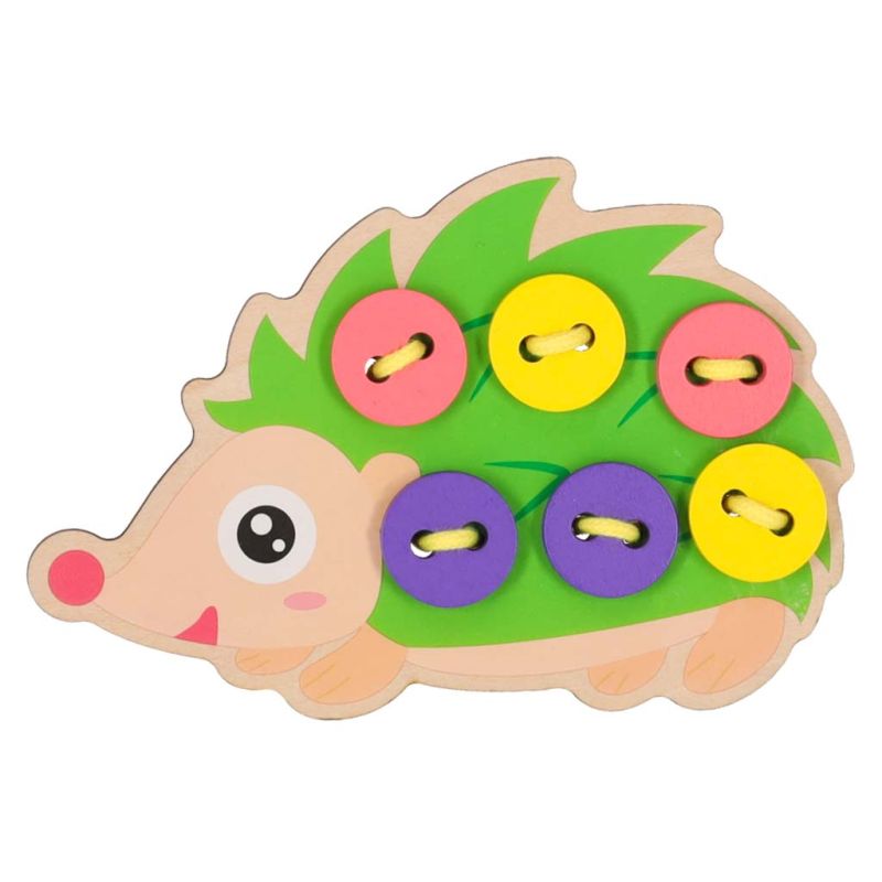 Zestaw edukacyjny do nauki szycia guzików jeż jeżyk - obrazek 3