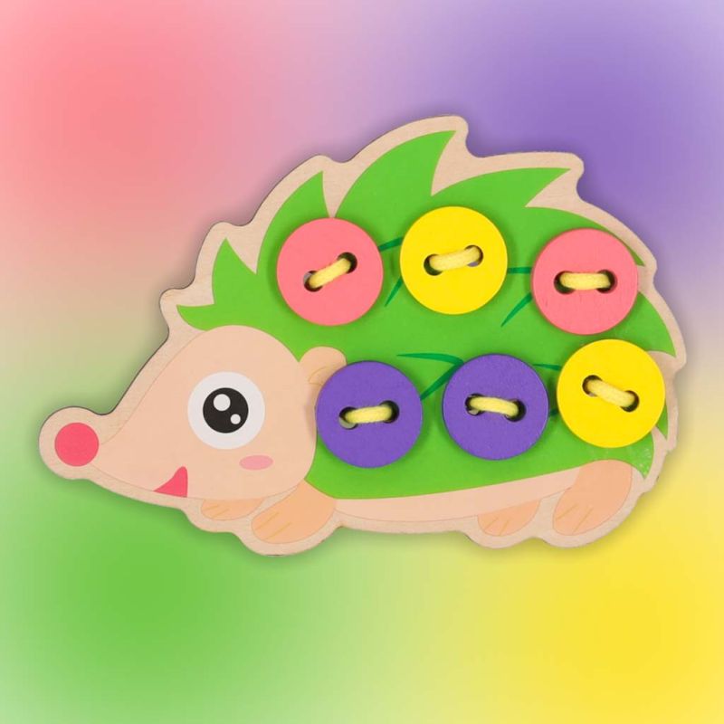 Zestaw edukacyjny do nauki szycia guzików jeż jeżyk - obrazek 10