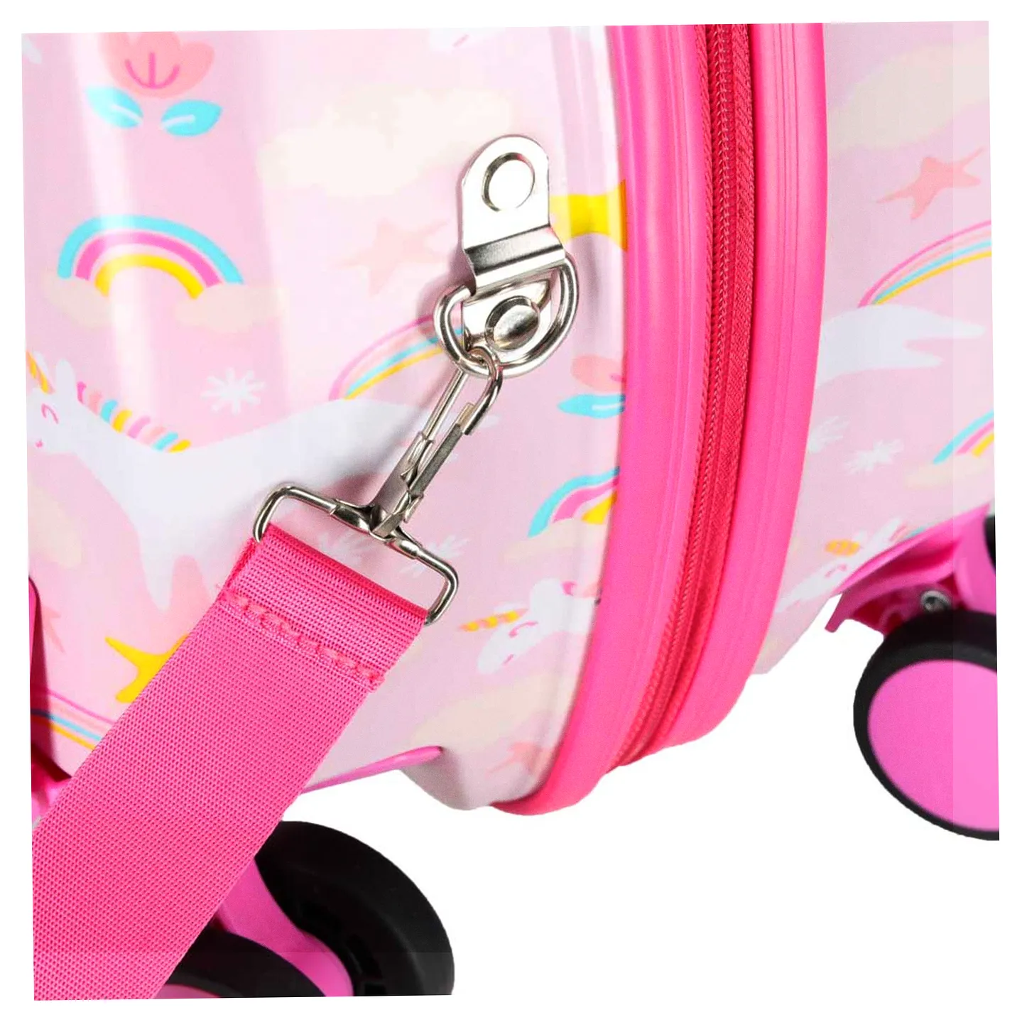 Walizka podróżna dla dzieci na kółkach bagaż podręczny jednorożec - obrazek 11