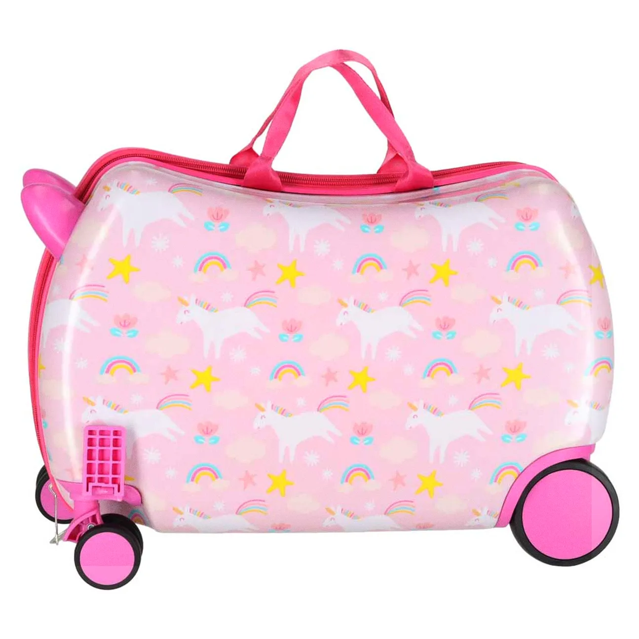 Walizka podróżna dla dzieci na kółkach bagaż podręczny jednorożec - obrazek 5