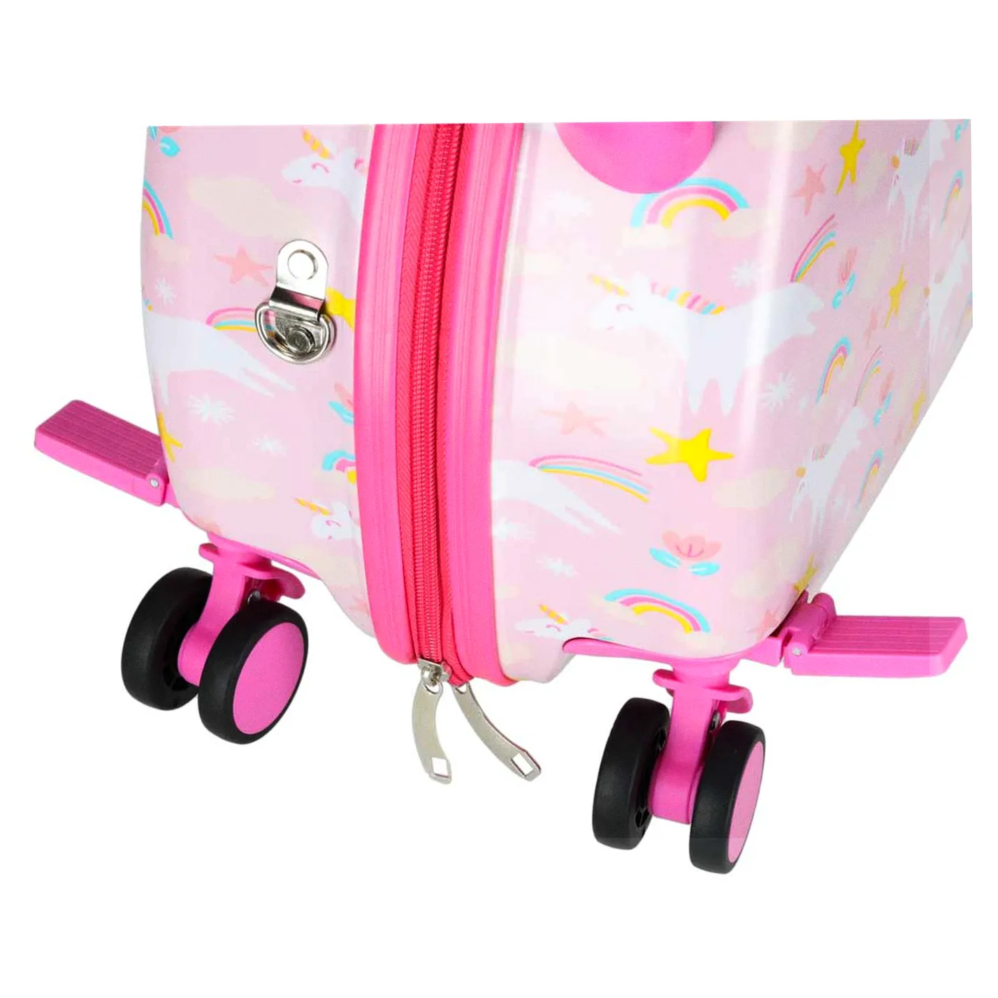 Walizka podróżna dla dzieci na kółkach bagaż podręczny jednorożec - obrazek 9